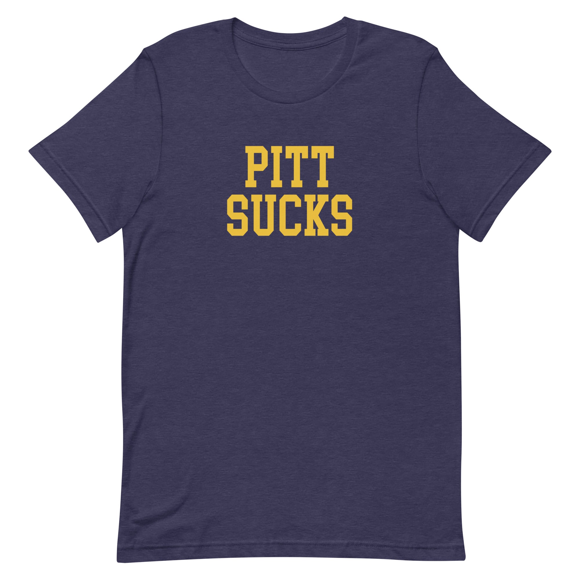 Pitt Sucks West Virginia Rivalry T Shirt Heather Navy Blue Shirt - rivalryweek