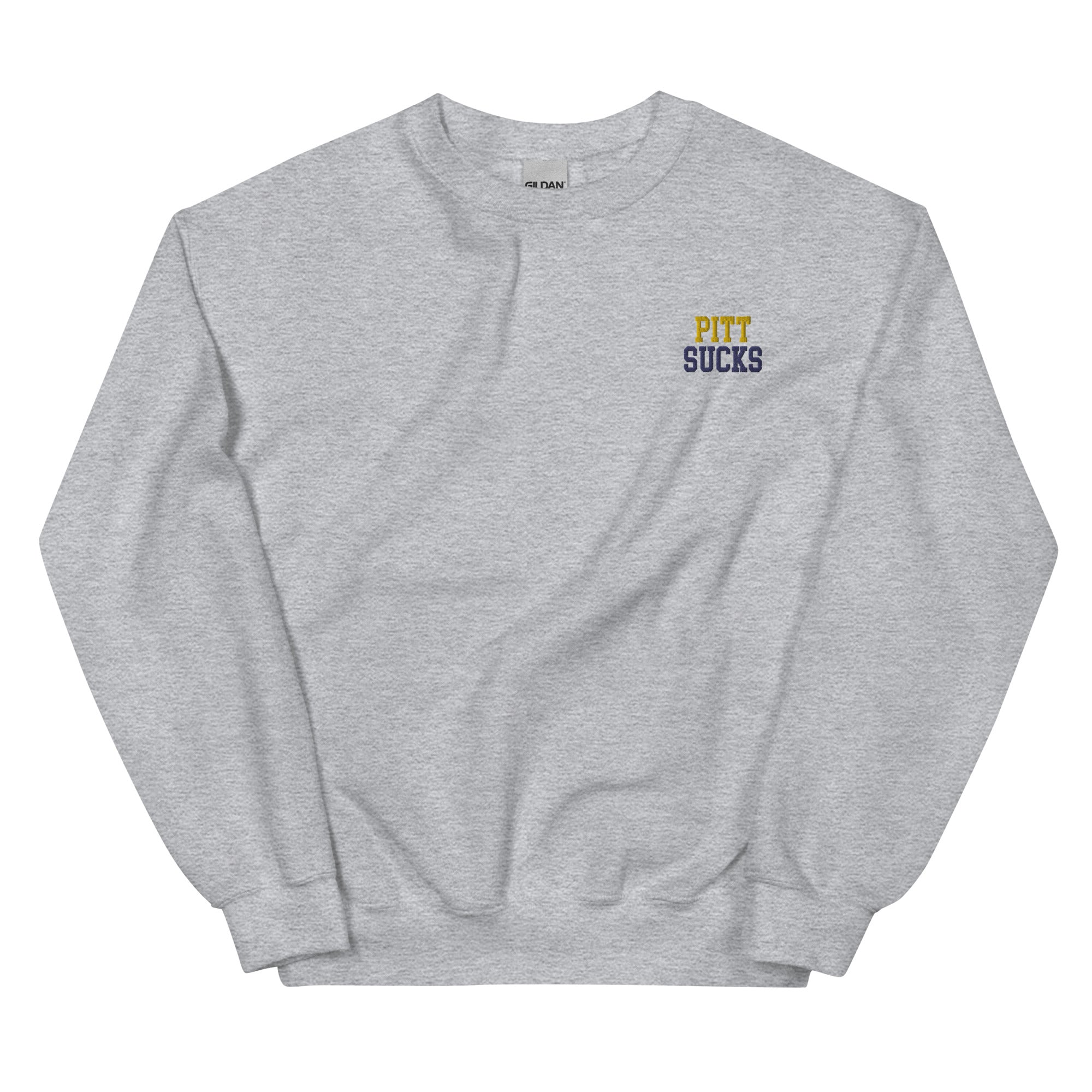 Pitt Sucks West Virgnia Rivalry Embroidered Crewnecks Sweatshirt - rivalryweek