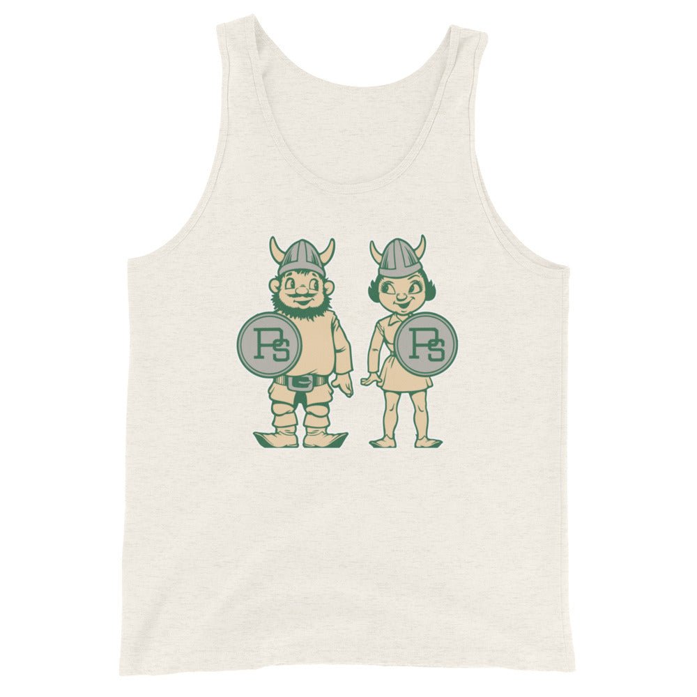 Portland State Vintage Men's Tank Top - 1950s Viking Couple Art Mens Tank Top - Rivalry Week