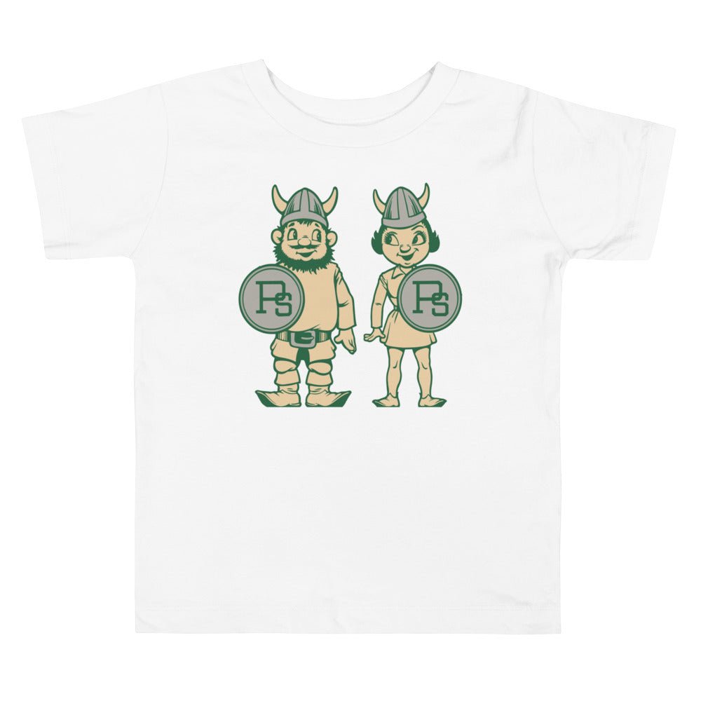 Portland State Vintage Toddler T Shirt - 1950s Viking Couple Art Toddler Staple Tee - Rivalry Week