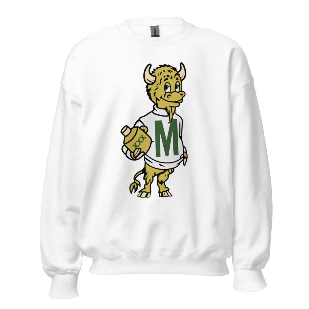 Rare Marshall University Vintage Crew Neck Sweatshirt - 1950s Good Time Herd Art Sweatshirt - rivalryweek