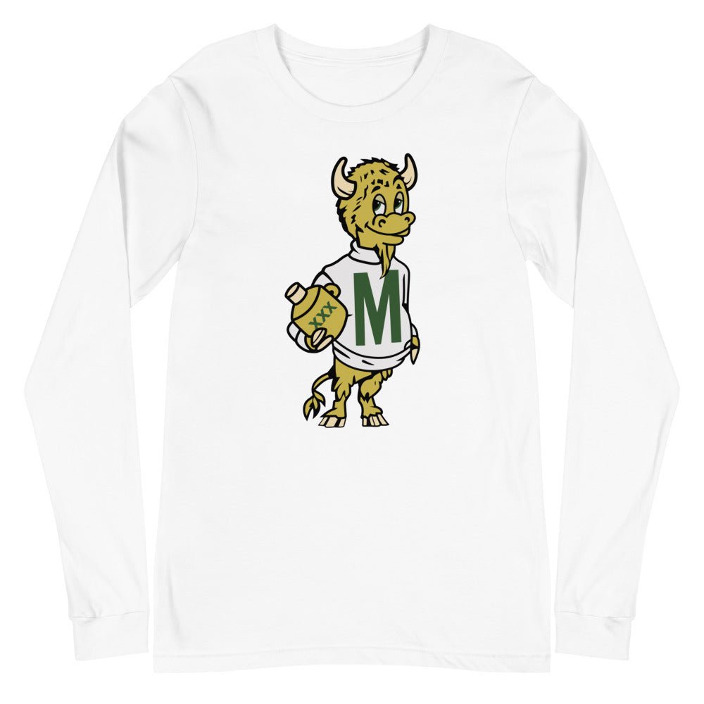 Rare Marshall University Vintage Long Sleeve Shirt - 1950s Good Time Herd Art Long Sleeve Shirt - rivalryweek