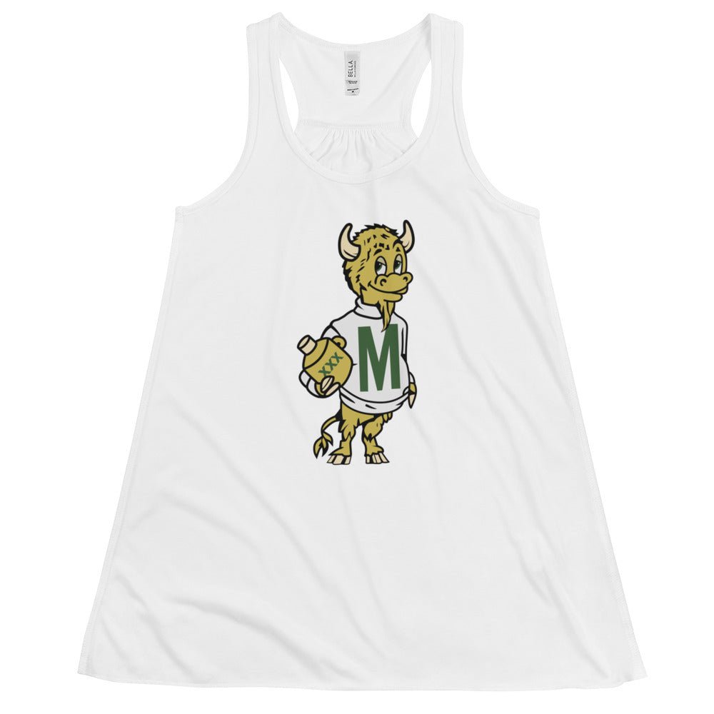 Rare Marshall University Vintage Women's Flowy Tank Top - 1950s Good Time Herd Art W Tank Top - rivalryweek