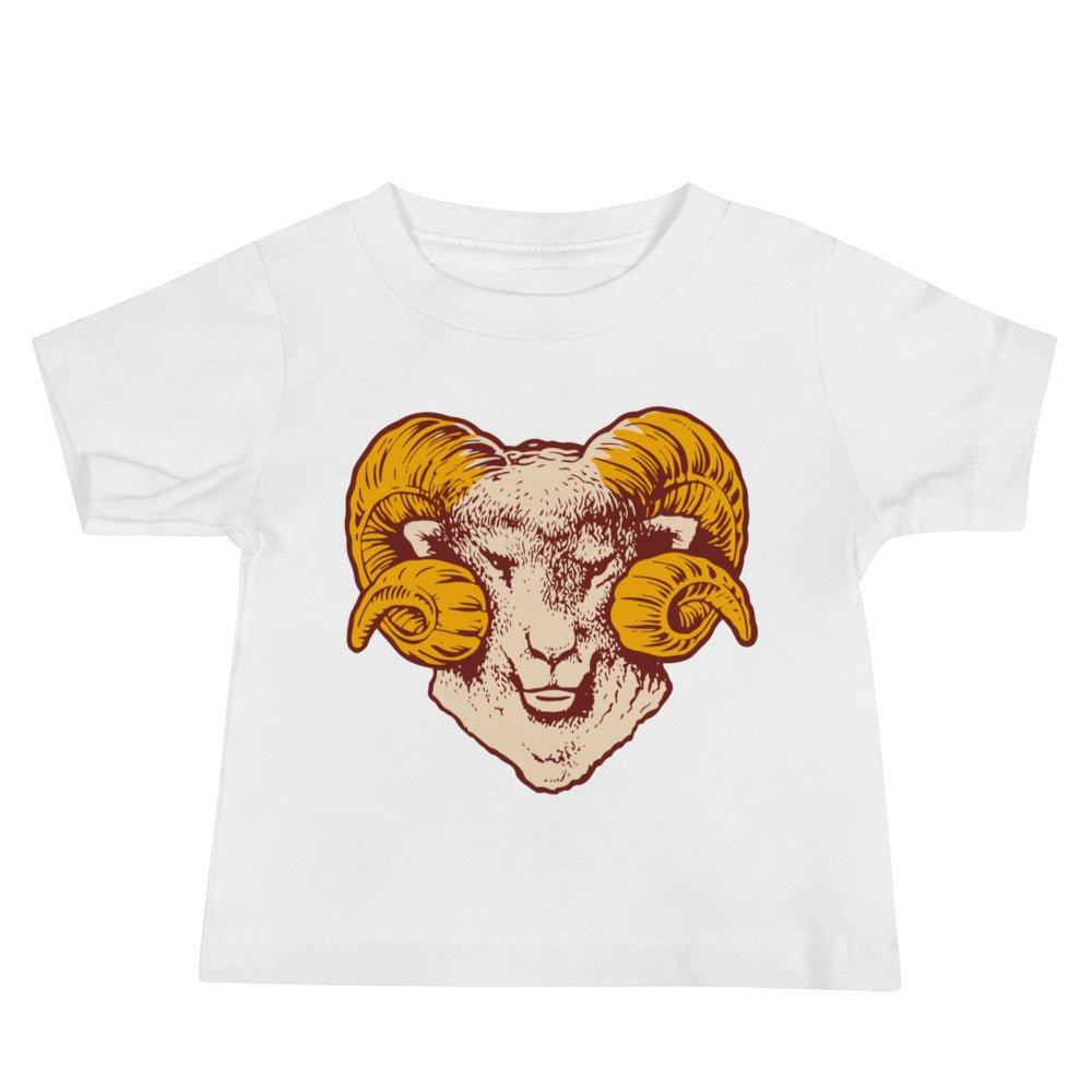 Retro Fordham Rams Baby T Shirt - 1940s Head On Art Baby Staple Tee - Rivalry Week