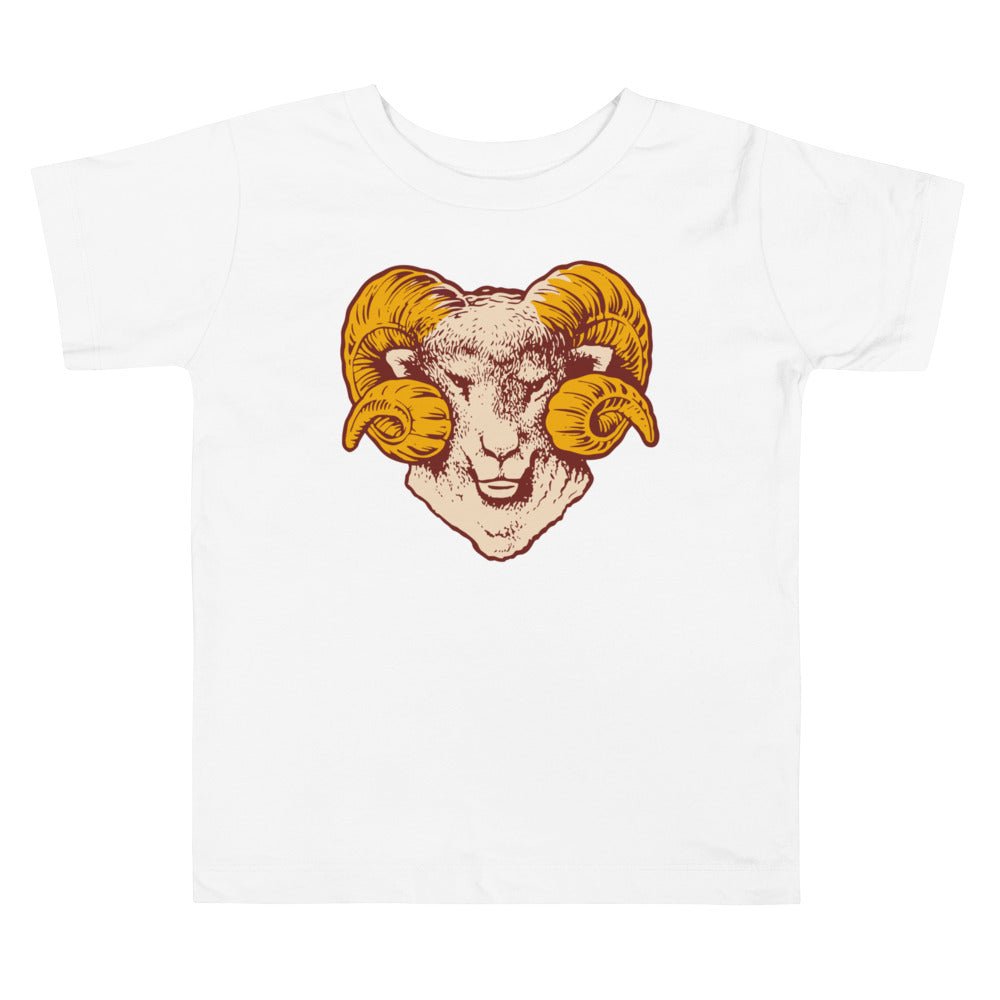 Retro Fordham Rams Toddler T Shirt - 1940s Head On Art Toddler Staple Tee - Rivalry Week