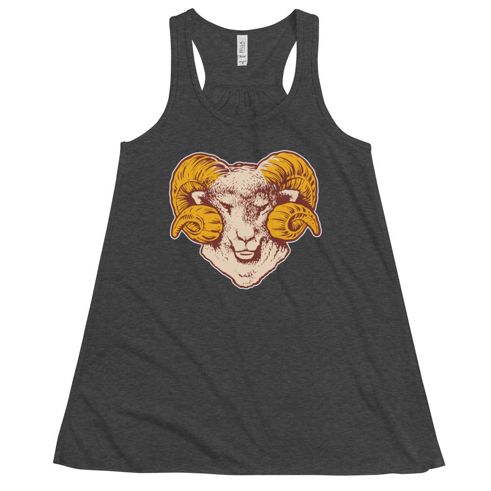 Retro Fordham Rams Women's Flowy Tank Top - 1940s Head On Art W Tank Top - Rivalry Week