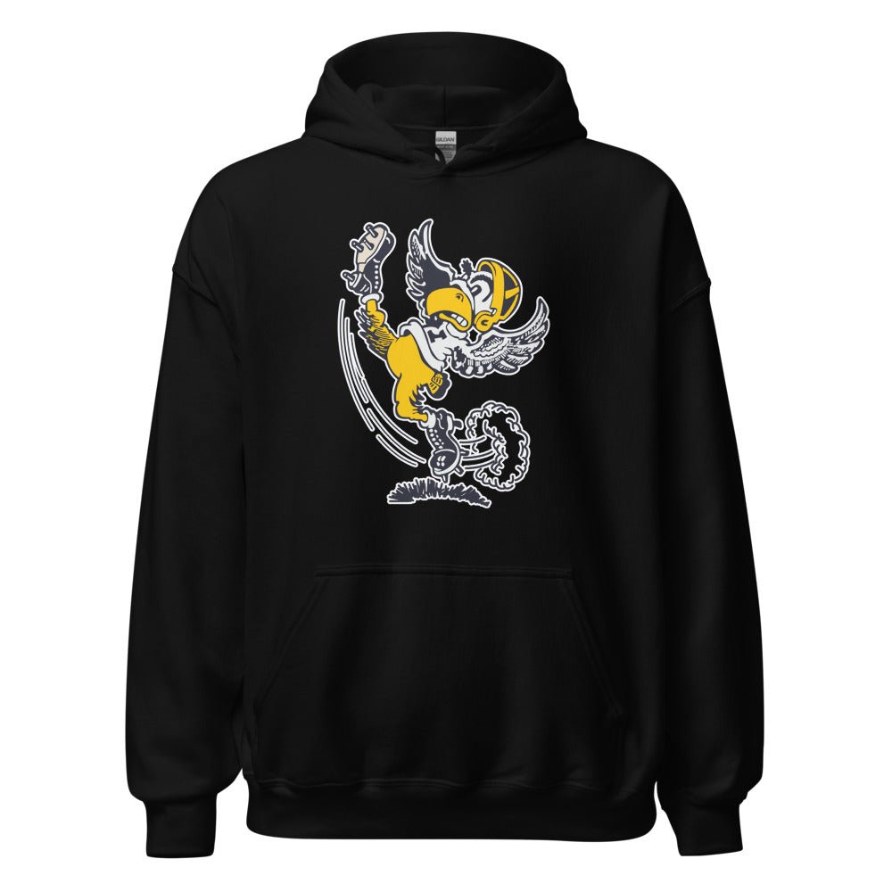 Retro Iowa Football Hoodie - 1940s Hawkeye 4th Down Art Hoodie - rivalryweek