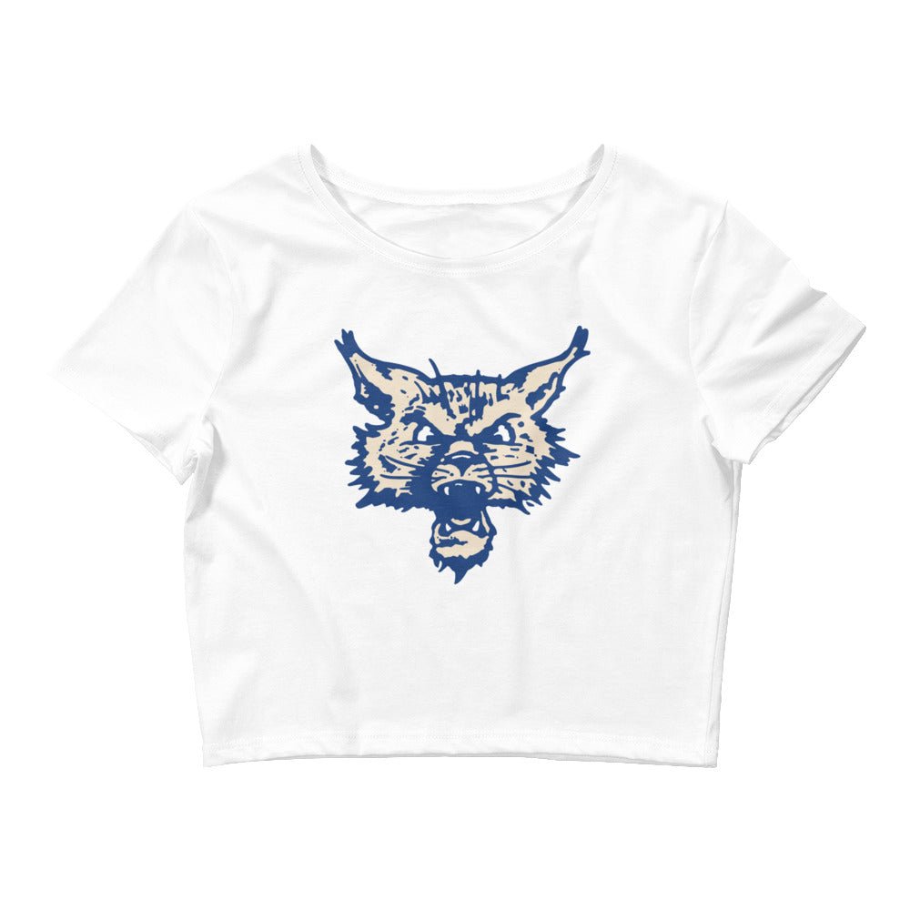 Retro Kentucky Crop Top - 1950s Wildcat Head Art Crop Top - Rivalry Week