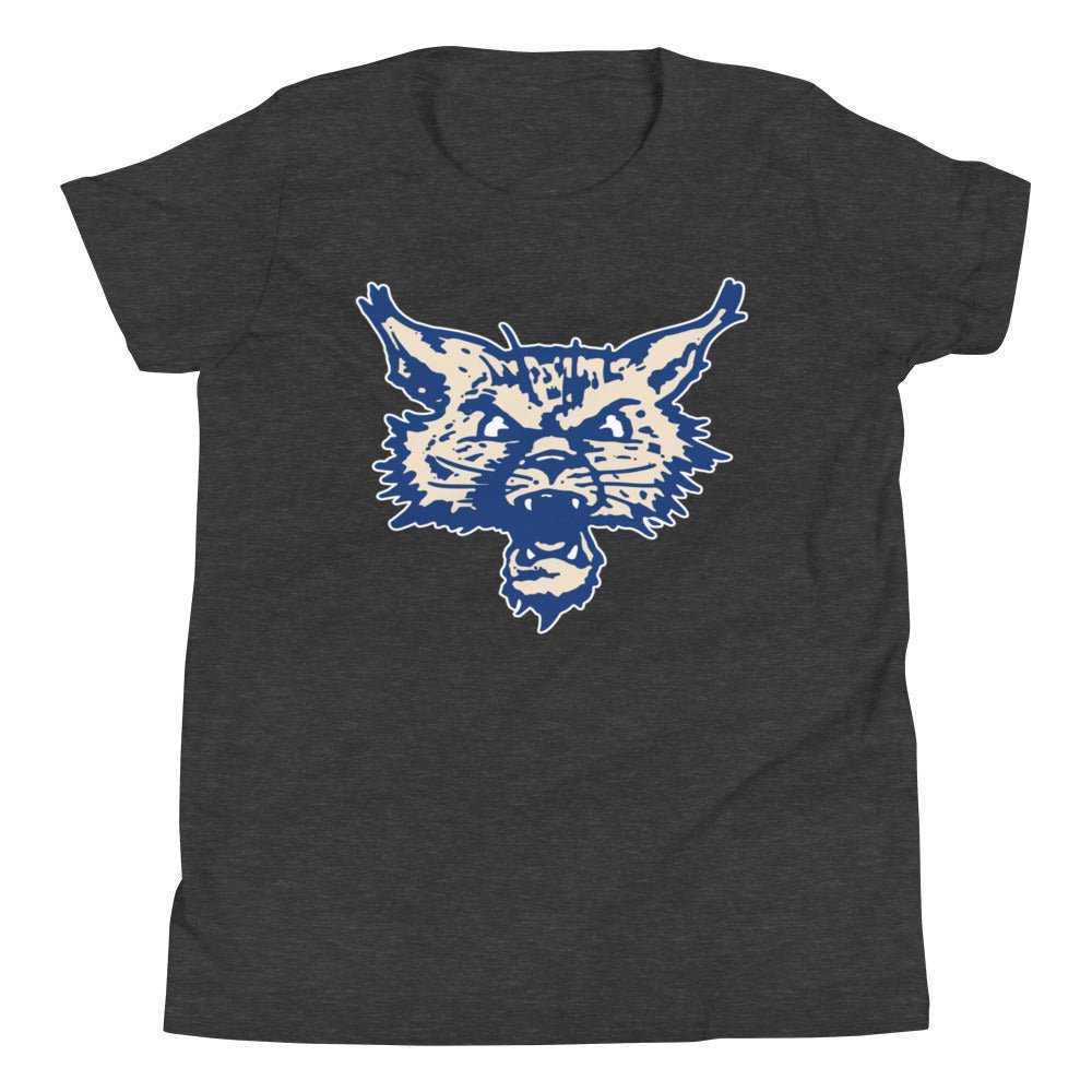 Retro Kentucky Kids Youth Shirt - 1950s Wildcat Head Art Youth Staple Tee - Rivalry Week