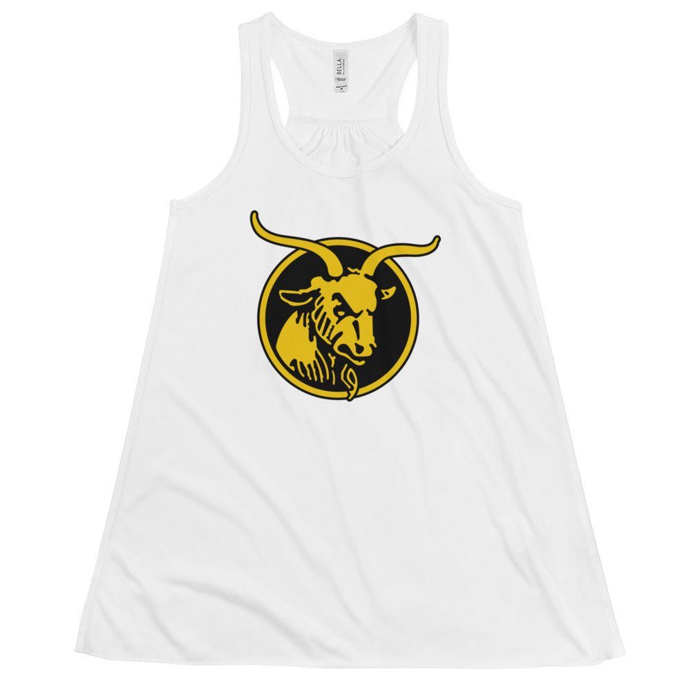 Retro Navy Women's Flowy Tank Top - 1959 Bill The Goat Means Business Art W Tank Top - rivalryweek