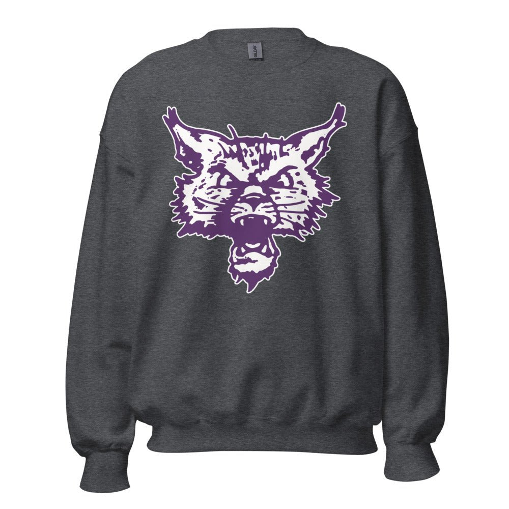 Retro Northwestern Crew Neck Sweatshirt - 1950s Roaring Wild Cat Art Sweatshirt - Rivalry Week