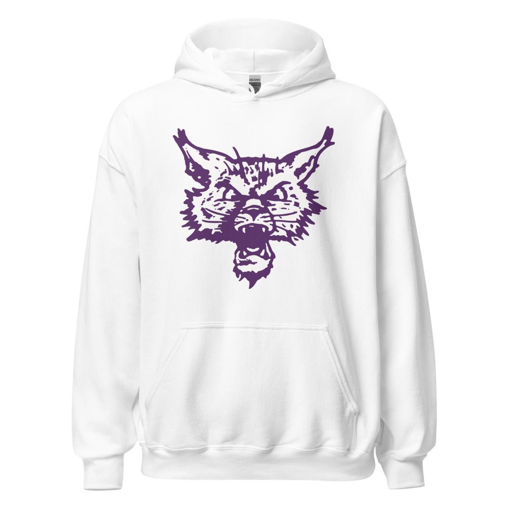 Retro Northwestern Hoodie - 1950s Roaring Wild Cat Art Hoodie - Rivalry Week