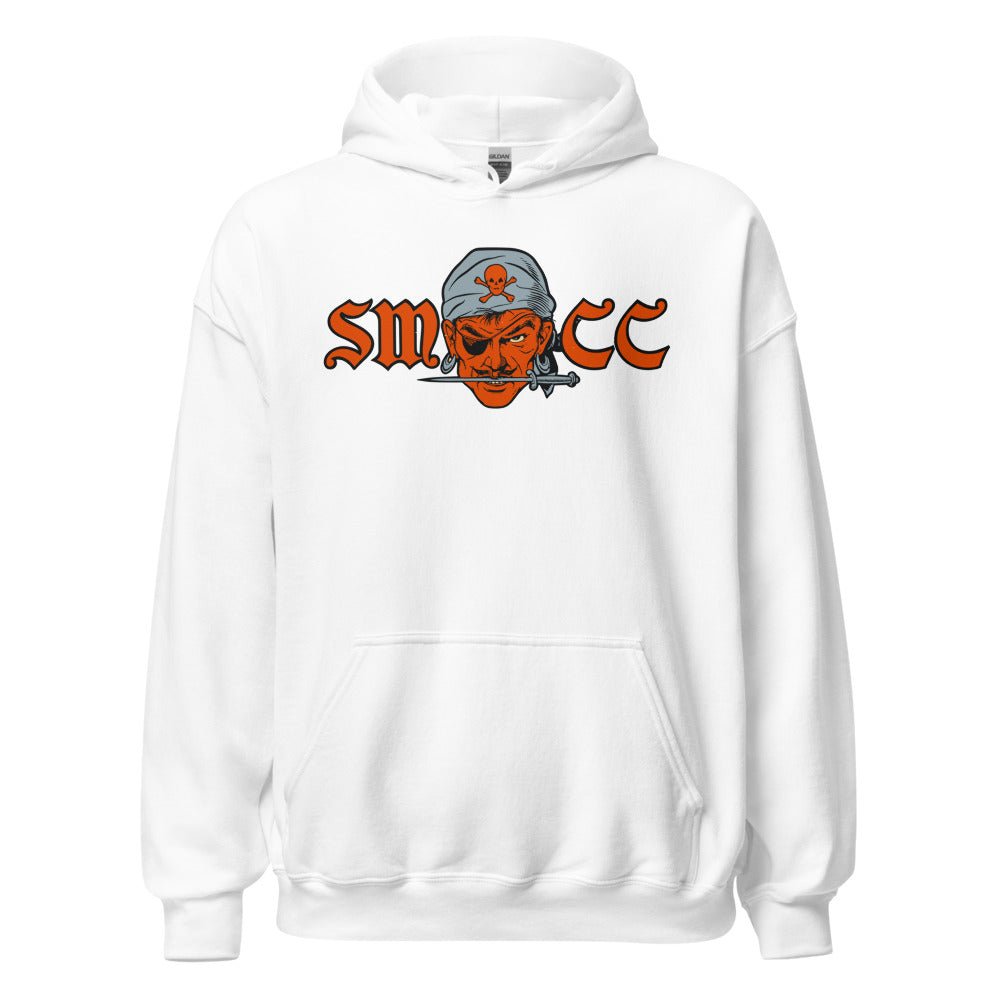 Santa Monica College Vintage Hoodie - 1940s SMCC Corsairs Mascot Art Hoodie - rivalryweek