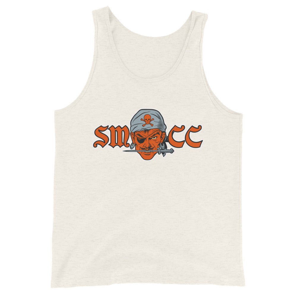 Santa Monica College Vintage Men's Tank Top - 1940s SMCC Corsairs Mascot Art Mens Tank Top - rivalryweek