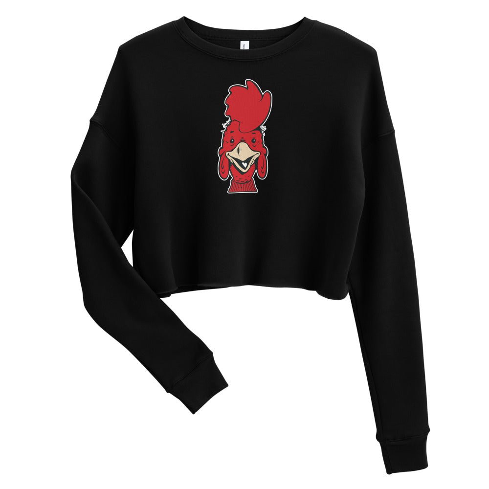 South Carolina Vintage Women's Cropped Sweatshirt - 1950s Happy Gamecock Art Cropped Sweatshirt - rivalryweek