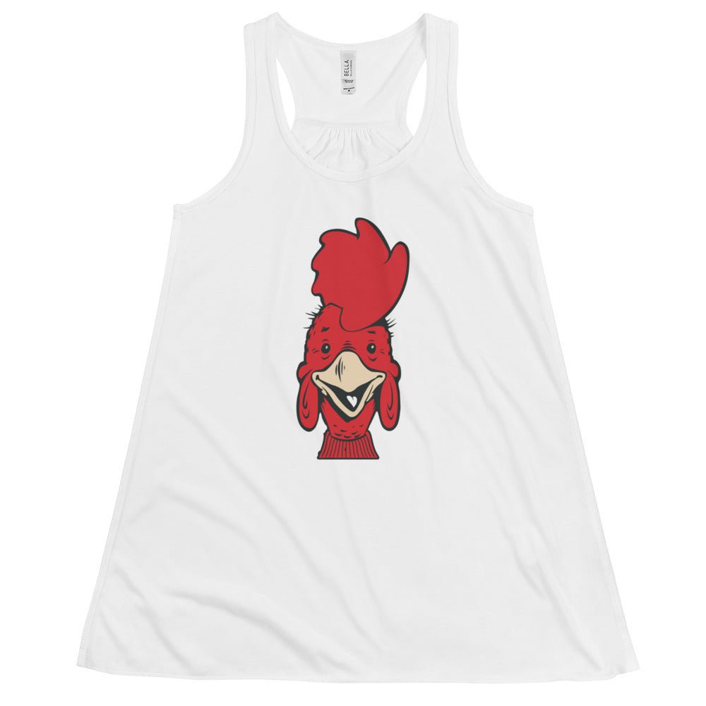 South Carolina Vintage Women's Flowy Tank Top - 1950s Happy Gamecock Art W Tank Top - rivalryweek