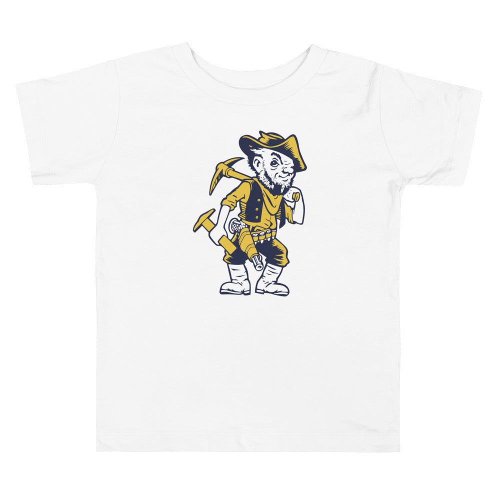 South Dakota School of Mines Toddler T Shirt - 1940s Vintage Hardrocker Art Toddler Staple Tee - Rivalry Week