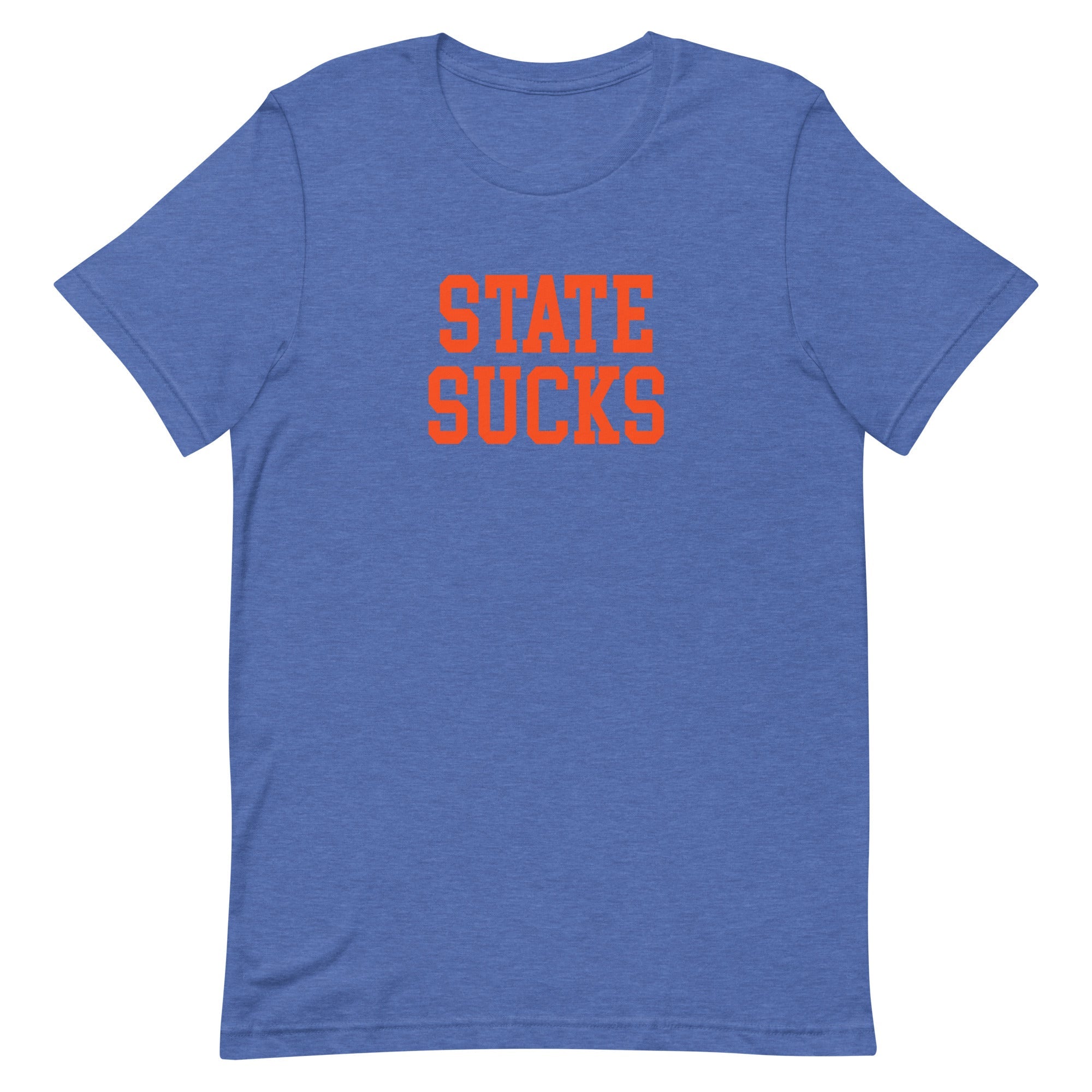 State Sucks Florida Rivalry T Shirt Heather Blue Shirt - rivalryweek