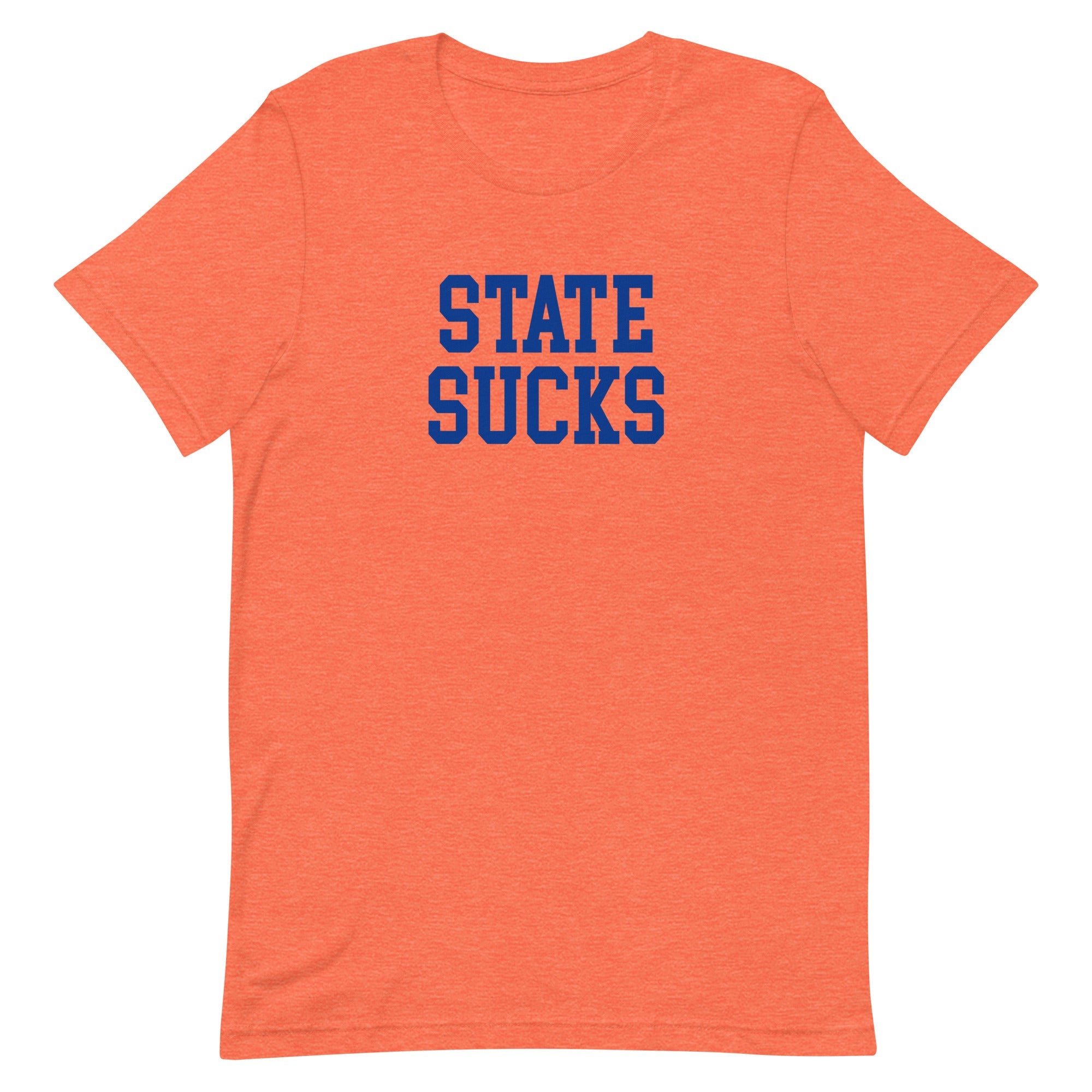 State Sucks Florida Rivalry T Shirt Heather Orange Shirt - rivalryweek