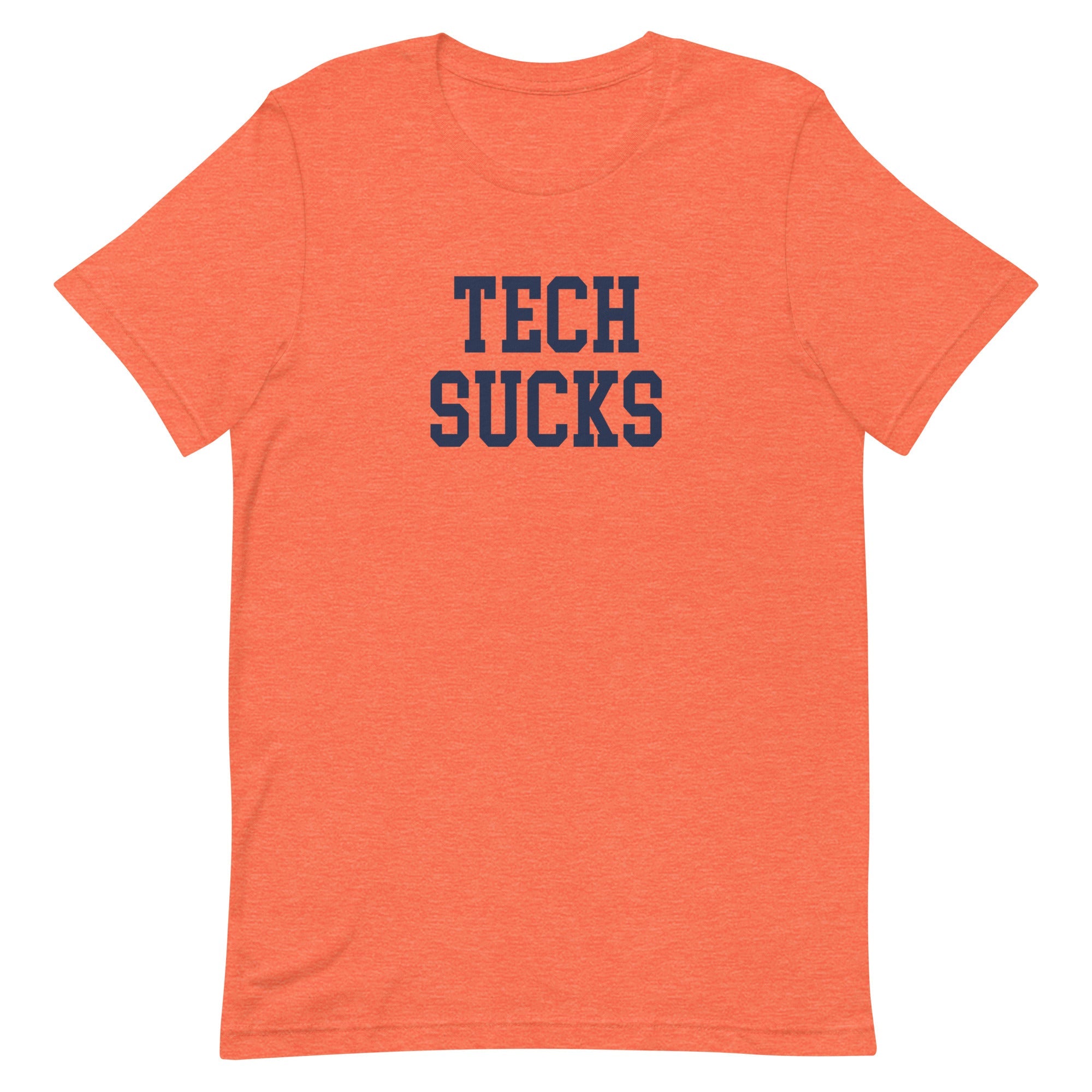 Tech Sucks Virginia Rivalry T Shirt Heather Orange Shirt - rivalryweek