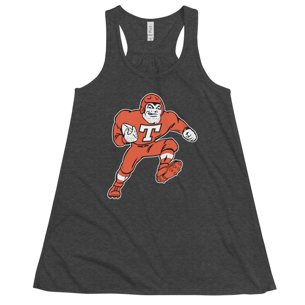 Tennessee Volunteers Vintage Women's Flowy Tank Top - 1940s Football Mascot Art W Tank Top - rivalryweek