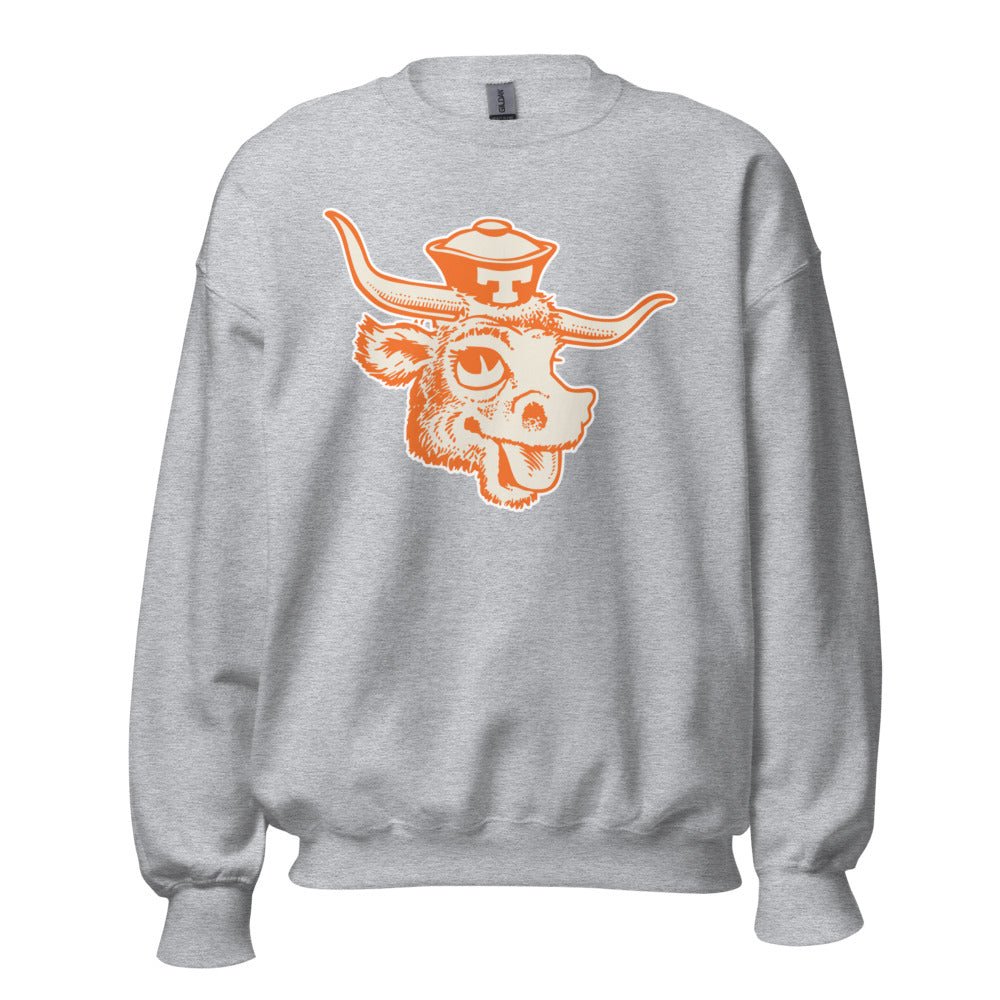 Texas Longhorns Vintage Crew Neck Sweatshirt - 1940s Silly Sailor Art Sweatshirt - rivalryweek