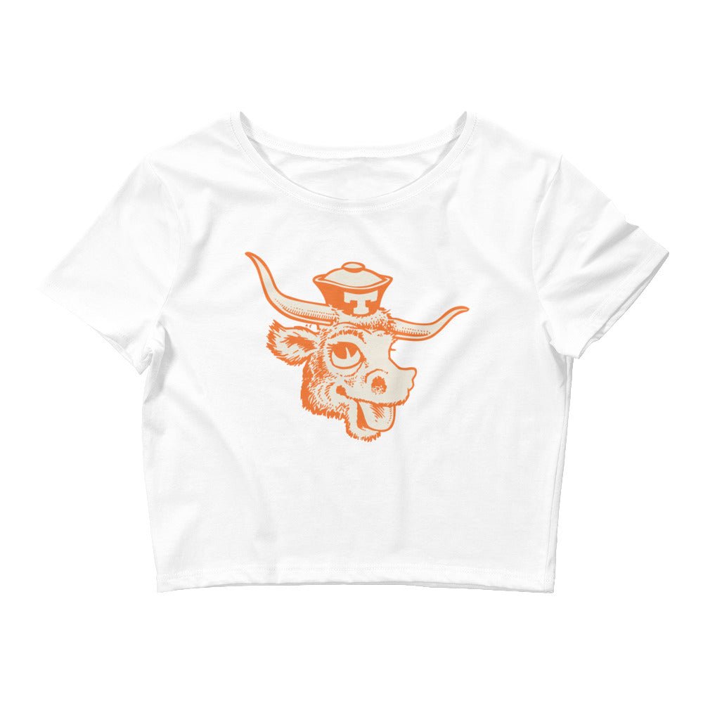 Texas Longhorns Vintage Crop Top - 1940s Silly Sailor Art Crop Top - rivalryweek