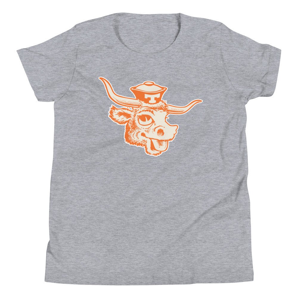 Texas Longhorns Vintage Kids Youth Shirt - 1940s Silly Sailor Art Youth Staple Tee - rivalryweek