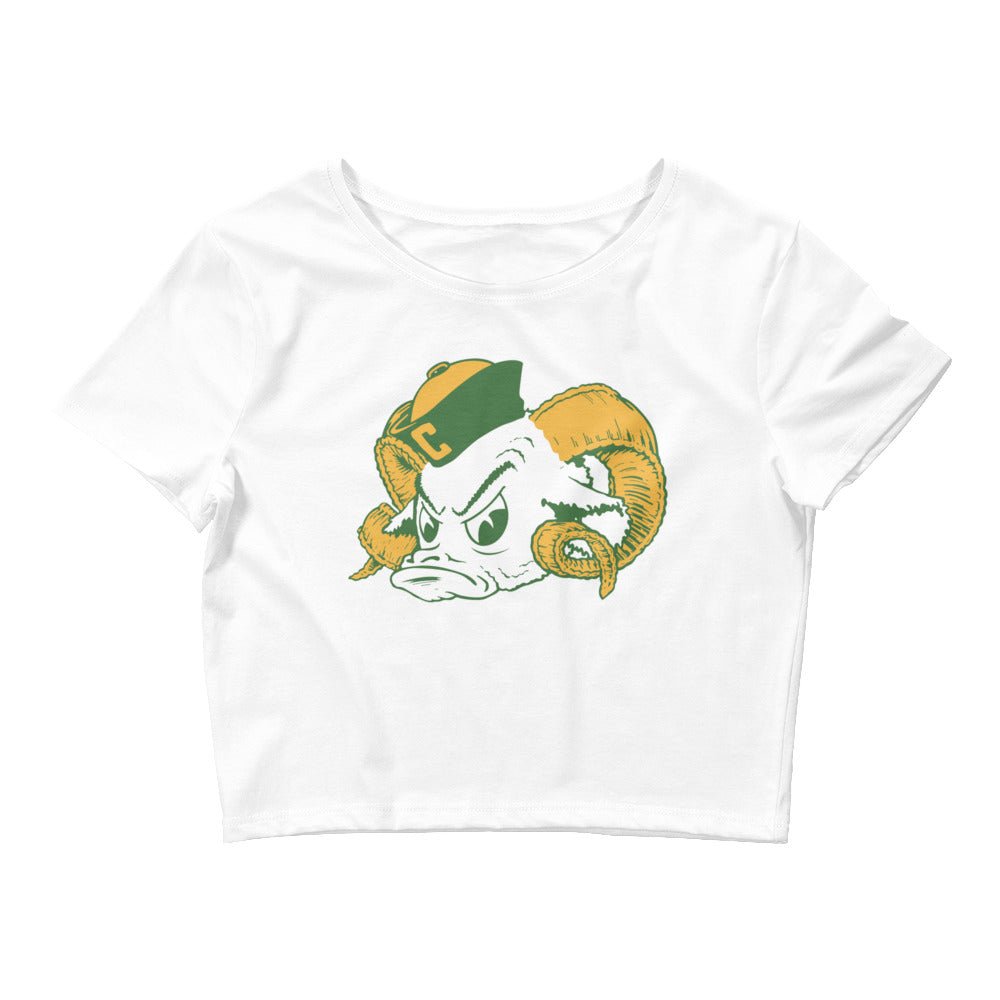 Throwback CSU Rams Crop Top - 1940s Sailor Ram Art Crop Top - Rivalry Week