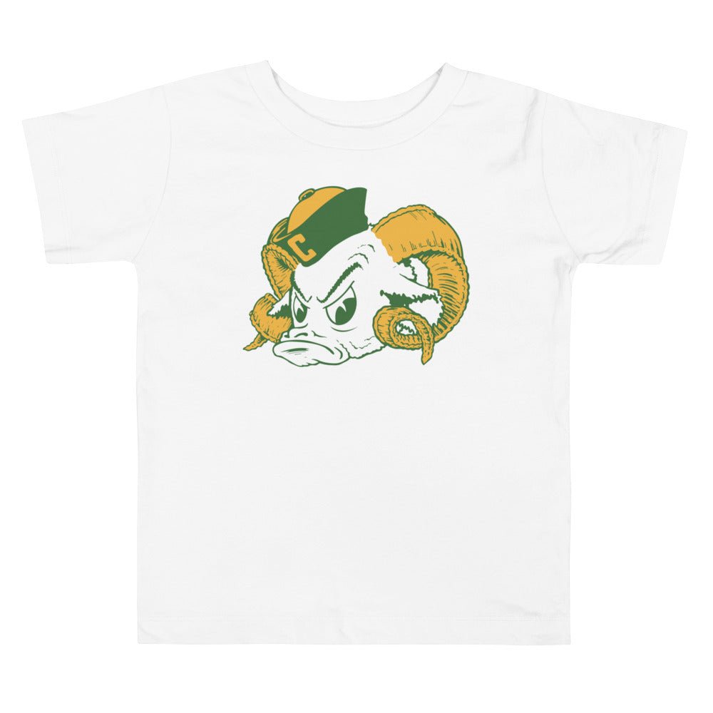 Throwback CSU Rams Toddler T Shirt - 1940s Sailor Ram Art Toddler Staple Tee - Rivalry Week