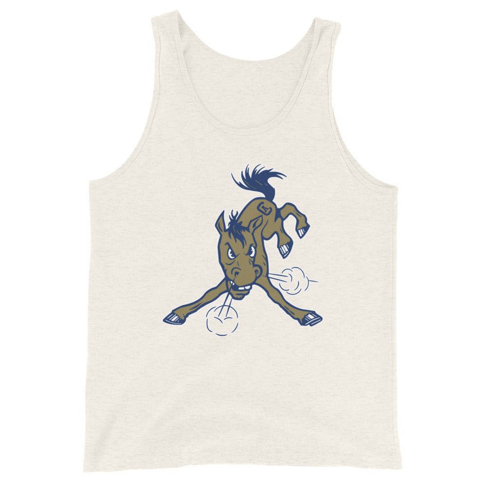 UC Davis Vintage Mascot Men's Tank Top - 1950s Wild Mustang Art Mens Tank Top - Rivalry Week