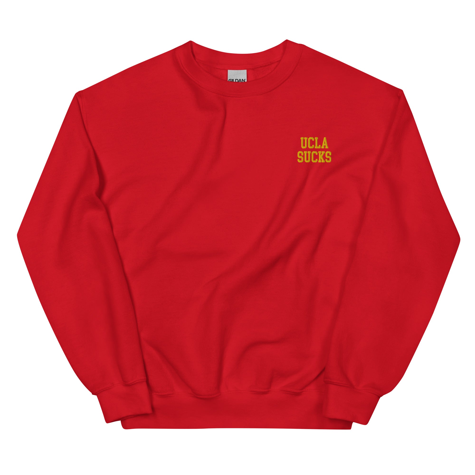 UCLA Sucks USC Rivalry Embroidered Crew Neck Sweatshirt - rivalryweek