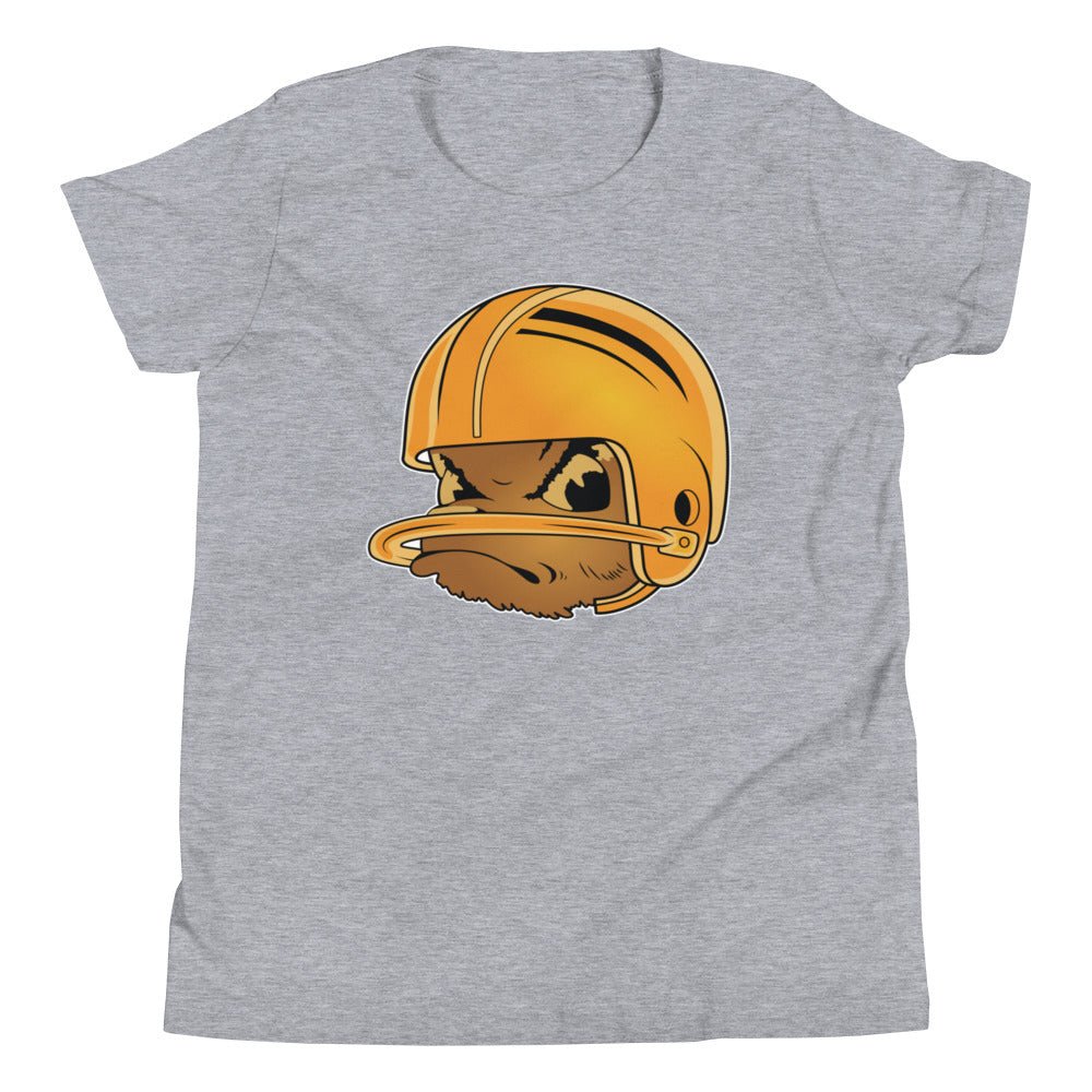 UCLA Vintage Football Kids Youth Shirt - 1950s Single Bar Helmet Art Youth Staple Tee - rivalryweek