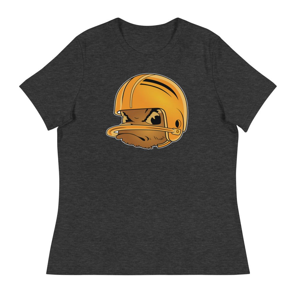 UCLA Vintage Football Women's Relaxed Shirt - 1950s Single Bar Helmet Art W Relaxed T Shirt - rivalryweek