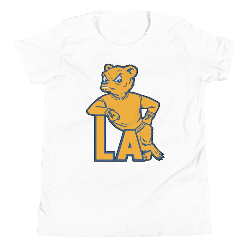 UCLA Vintage Kids Youth Shirt - 1950s LA Bruin Art Youth Staple Tee - rivalryweek