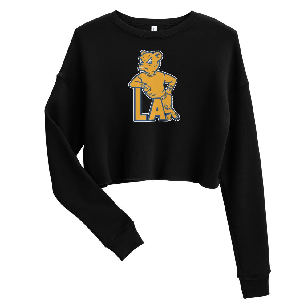 UCLA Vintage Women's Cropped Sweatshirt - 1950s LA Bruin Art Cropped Sweatshirt - rivalryweek