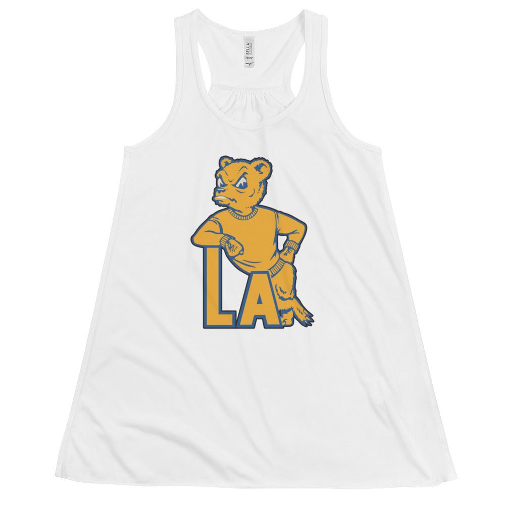 UCLA Vintage Women's Flowy Tank Top - 1950s LA Bruin Art W Tank Top - rivalryweek