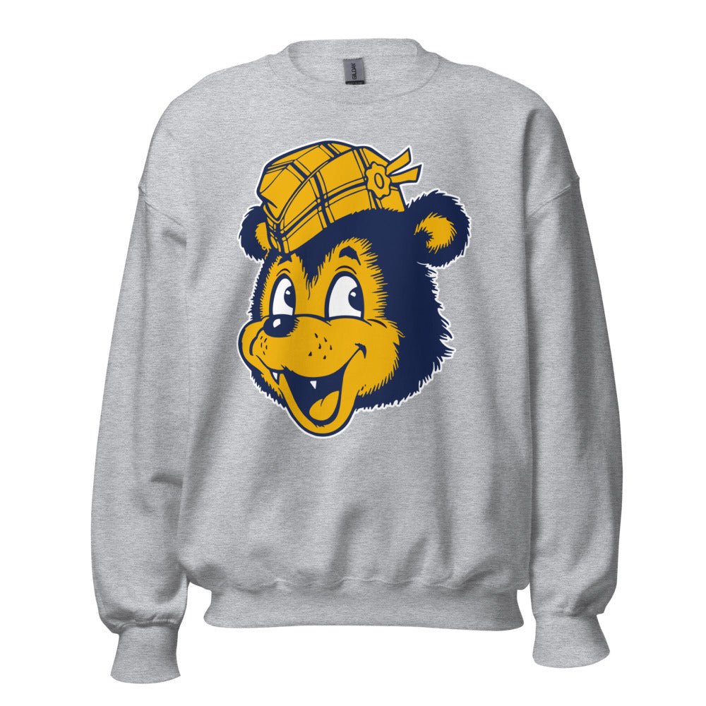 UC Riverside Vintage Crew Neck Sweatshirt - 1950s Happy Highlander Mascot Art Sweatshirt - Rivalry Week