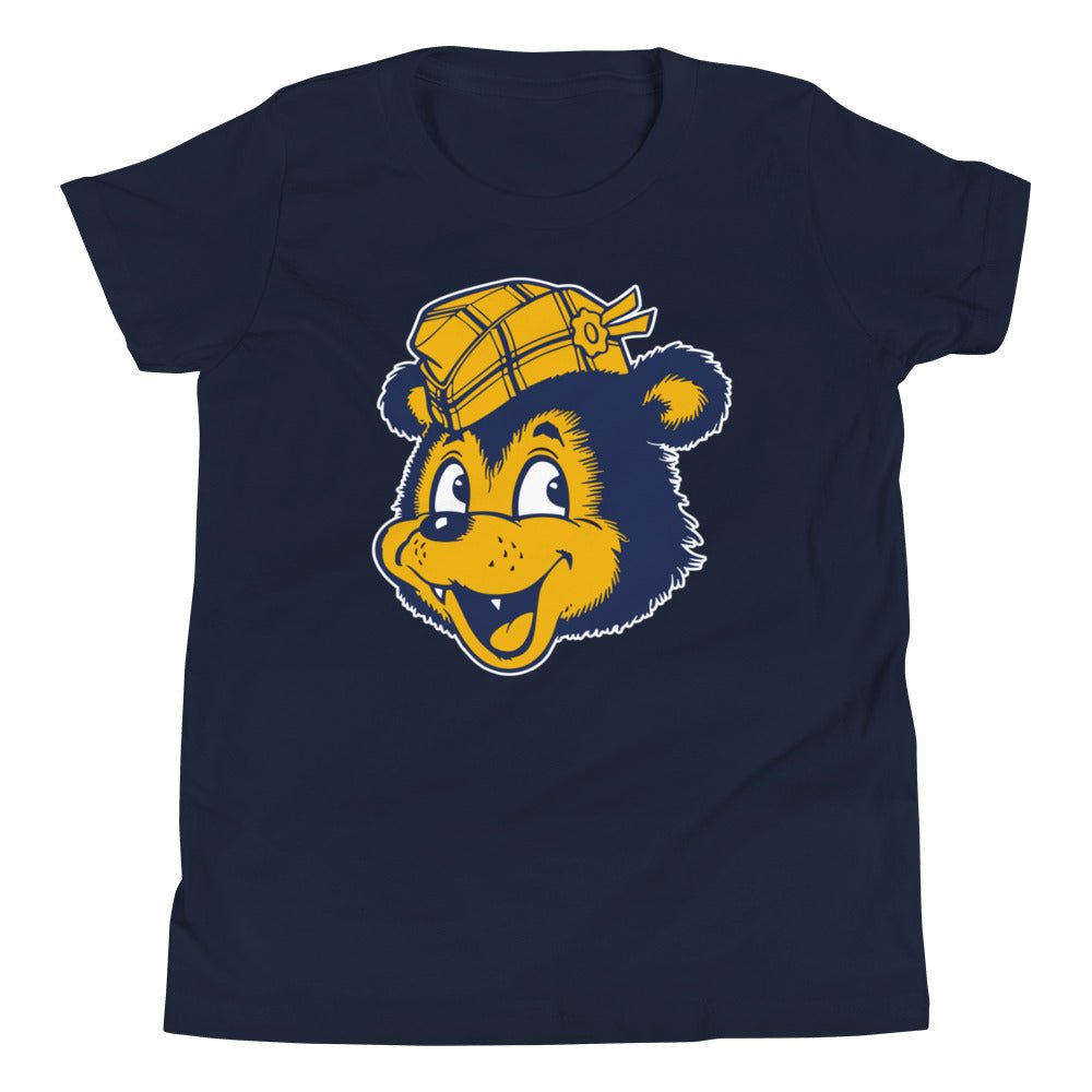 UC Riverside Vintage Kids Youth Shirt - 1950s Happy Highlander Mascot Art Youth Staple Tee - Rivalry Week