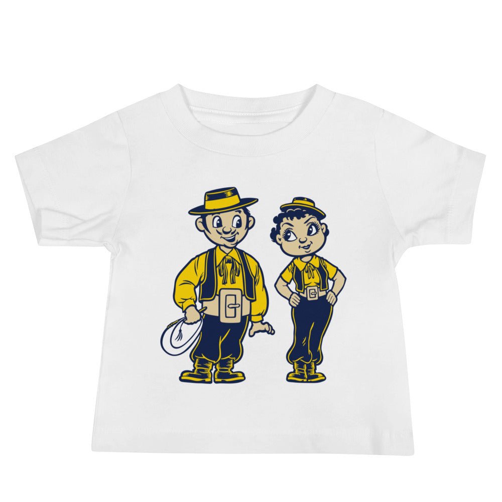 UCSB Vintage Baby T Shirt - 1950s Gauchos in Love Art Baby Staple Tee - Rivalry Week