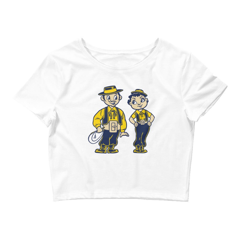 UCSB Vintage Crop Top - 1950s Gauchos in Love Art Crop Top - Rivalry Week