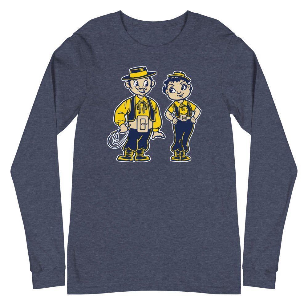 UCSB Vintage Long Sleeve Shirt - 1950s Gauchos in Love Art Long Sleeve Shirt - Rivalry Week