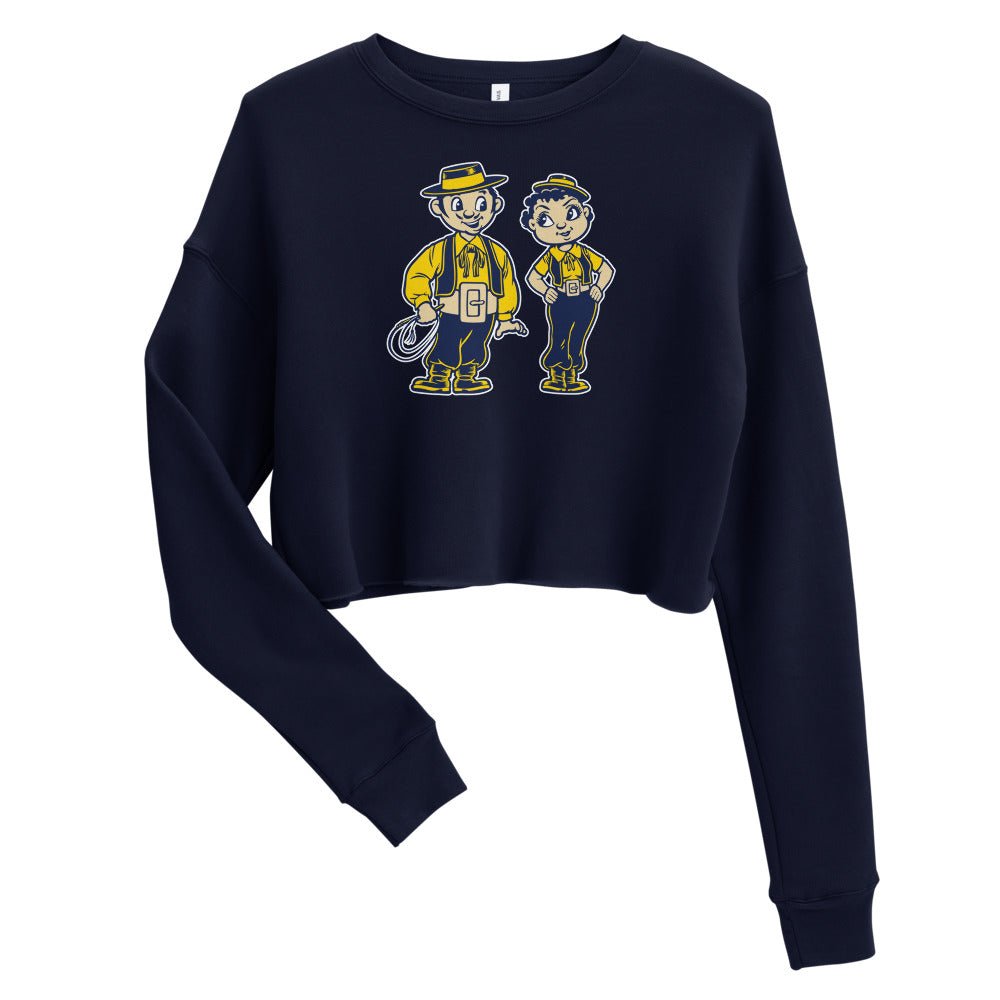 UCSB Vintage Women's Cropped Sweatshirt - 1950s Gauchos in Love Art Cropped Sweatshirt - Rivalry Week