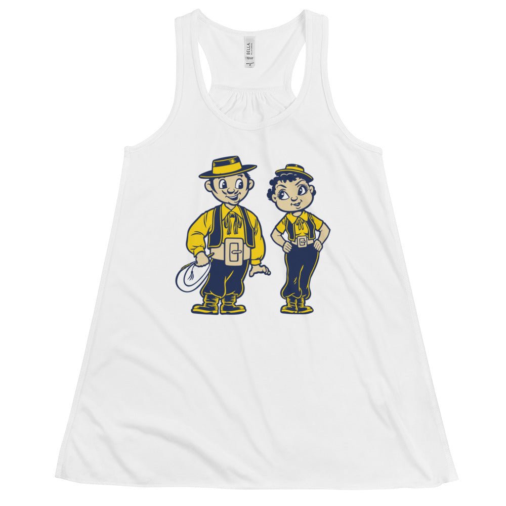 UCSB Vintage Women's Flowy Tank Top - 1950s Gauchos in Love Art W Tank Top - Rivalry Week