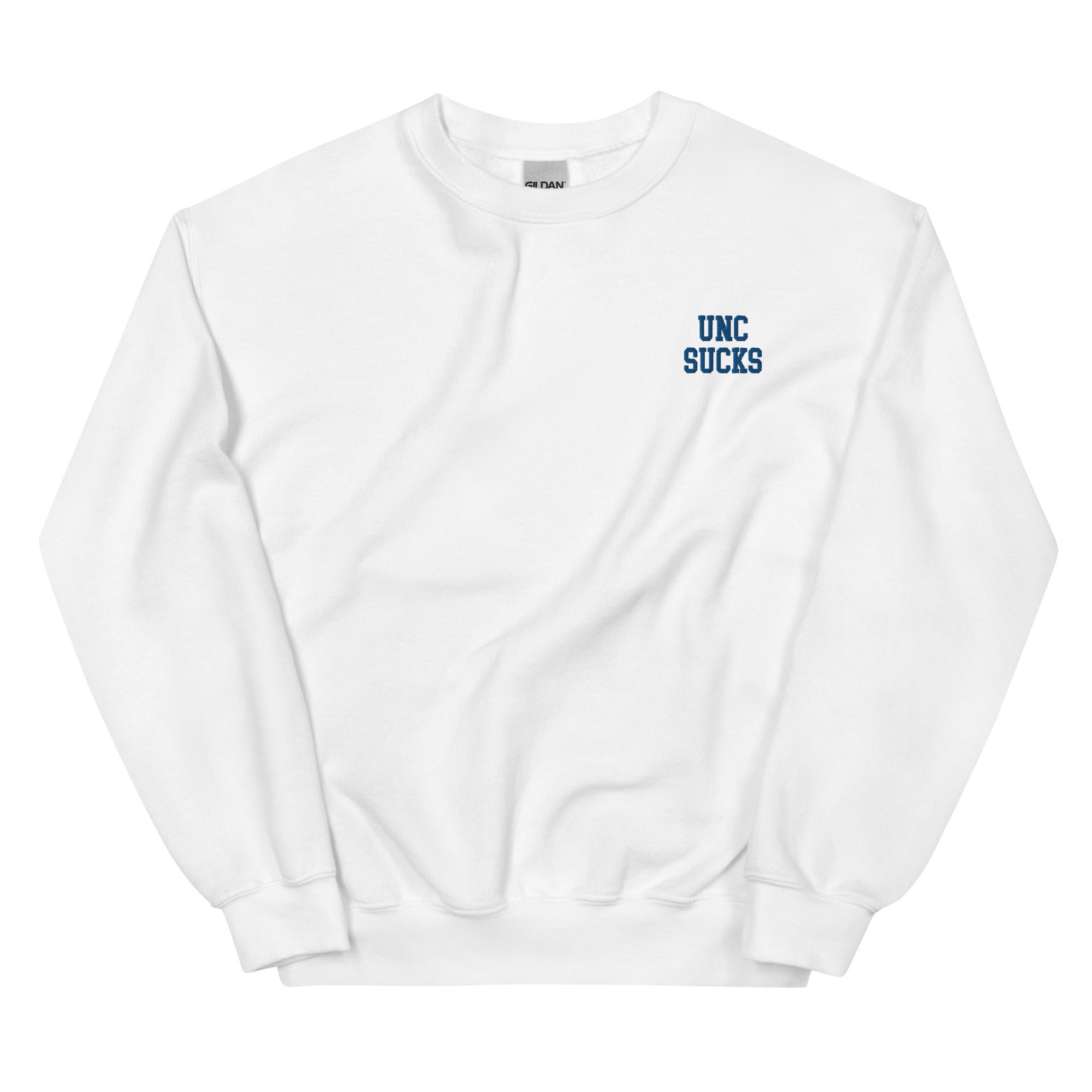 UNC Sucks Duke Rivalry Embroidered Crew Necks Sweatshirt - rivalryweek