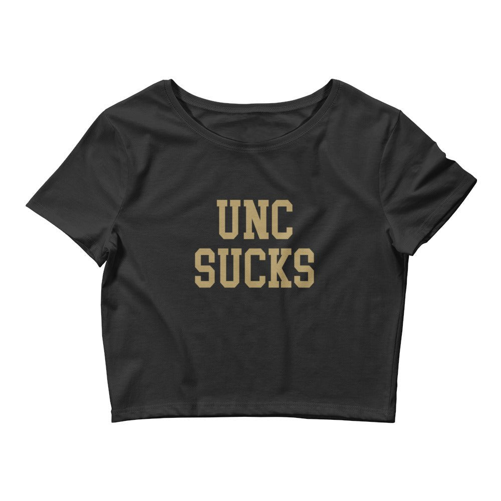 UNC Sucks Wake Forest Rivalry Crop Top Black Crop Top - rivalryweek