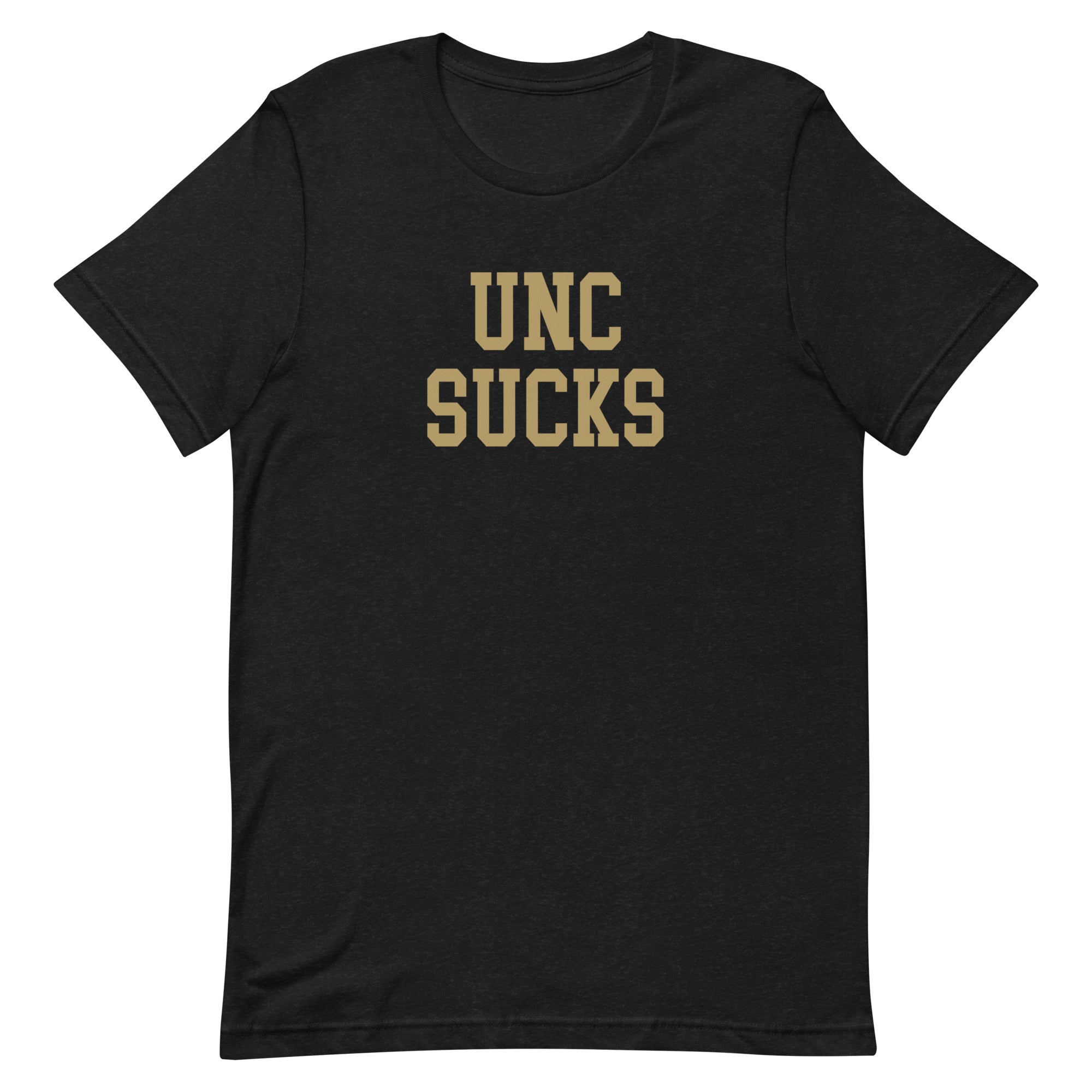 UNC Sucks Wake Forest Rivalry T Shirt Heather Black Shirt - rivalryweek