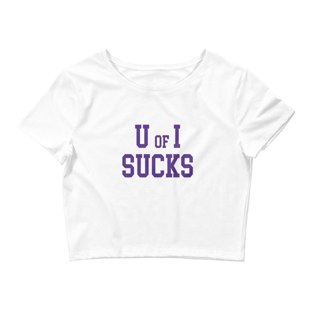 U of I Sucks Northwestern Crop Top Crop Top - rivalryweek