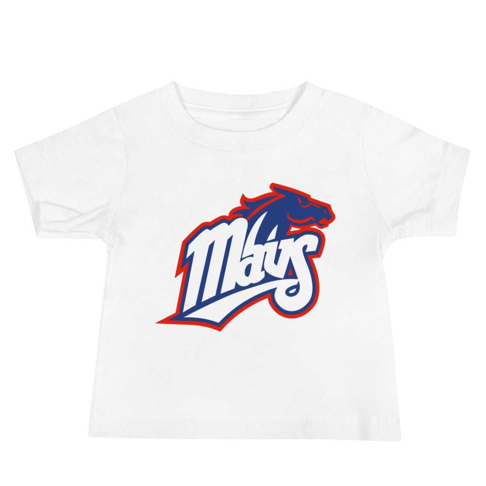 Upper Makefield Baby T Shirt - Mavs Baseball/Softball Art Baby Staple Tee - Rivalry Week