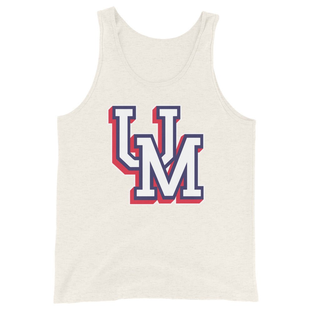 Upper Makefield Men's Tank Top - UM Block Baseball & Softball Logo Art Mens Tank Top - Rivalry Week